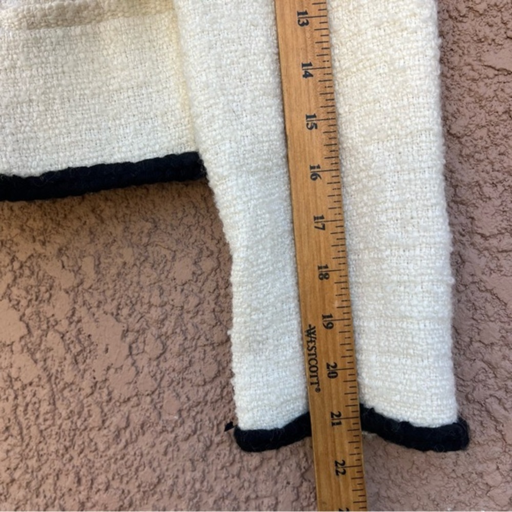 J. Crew Cream and Black Louisa Lady Jacket - Picture 14 of 15